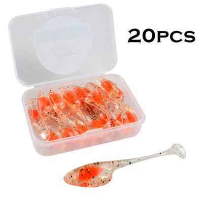 TEUKIM TPE Fishing Soft Artificial Worm Lures 0,9g 45mm Soft Plast Flexible Bait Swimbait Maggots Jigging Wobblers Trout Jigging