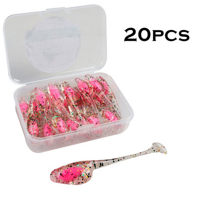 TEUKIM TPE Fishing Soft Artificial Worm Lures 0,9g 45mm Soft Plast Flexible Bait Swimbait Maggots Jigging Wobblers Trout Jigging