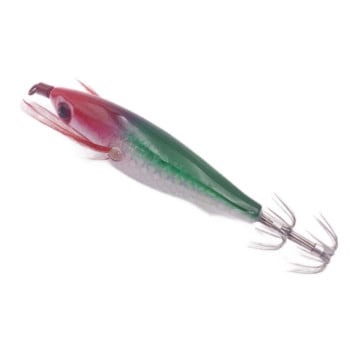 5g/8cm Φωτεινό Ξύλινο Καλαμάρι γαρίδας EGI Jig Vertical Jigging Lure Octopus Shrimp Cutefish Squid Ψάρεμα δόλωμα Δόλωμα Japan Hook