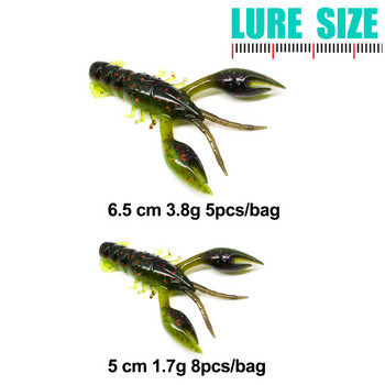 FOVONON Soft Lure τεχνητό δόλωμα γαρίδα αστακός σκουλήκι καραβίδας σκουλήκι Shad eel Needfish Swimbait Jig Head Είδη ψαρέματος