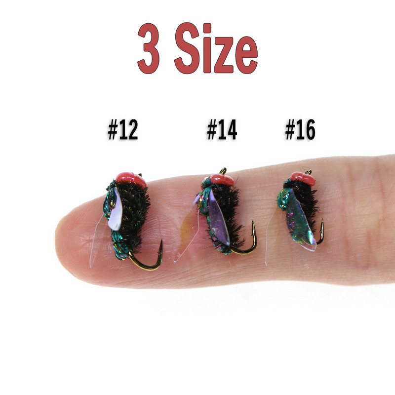 WIifreo 8db Valósághű palacklegyek Légyhalászlegyek Mesterséges bionikus legyek Rovarcsali basszus horgászathoz Pisztrángcsali pontycsali