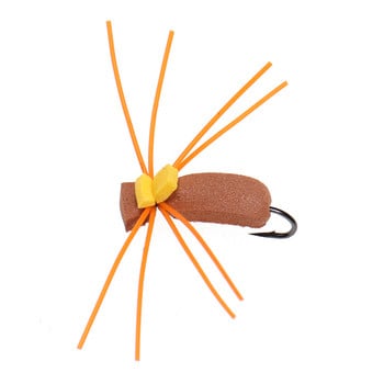 ICERIO 6 ΤΕΜ. Αφρός Beetle Fly Trout Yellowfish Bass Fishing Fly Lure Baits