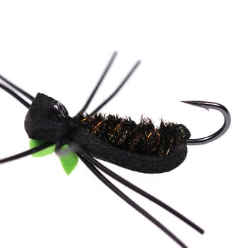 ICERIO 6 ΤΕΜ. Αφρός Beetle Fly Trout Yellowfish Bass Fishing Fly Lure Baits