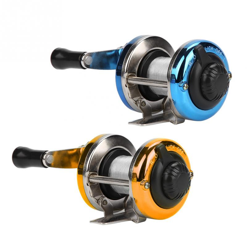 DEUKO Mini Drum Fishing Weel Преносима зимна макара за риболов на лед с тел Аксесоари за леене на открито Fishng