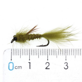 Vampfly 4PCS #10 Chain Head Vivid Dragon Fly Nymph Streamer Lure Trout Fly Fishing Tackle Bait