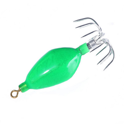 HENGJIA 1 TK helendav pöörlev kalmaari kaheksajala konks, 50,6 g kaheksajala kaaluga palliga püügilant merepaadiga püügiks kalakonks