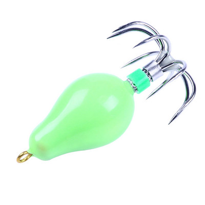 HENGJIA 1 TK helendav pöörlev kalmaari kaheksajala konks, 50,6 g kaheksajala kaaluga palliga püügilant merepaadiga püügiks kalakonks