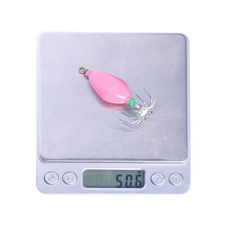 HENGJIA 1 TK helendav pöörlev kalmaari kaheksajala konks, 50,6 g kaheksajala kaaluga palliga püügilant merepaadiga püügiks kalakonks