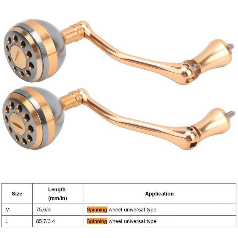 Horgász orsó fogantyú alumínium ötvözet pergető orsó fogantyú lengőkar horgászfelszerelés markolat pergető kerék tartozékhoz