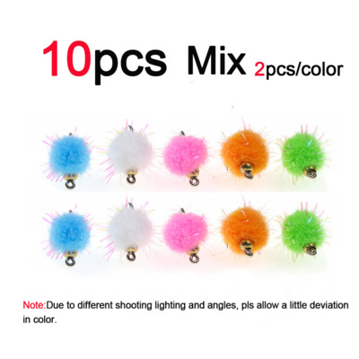 Vampfly 10 db/csomag 12# sárgaréz gyöngyfej Mirco Egg Fly Nymph Wet gyorsan süllyedő légypisztráng char Grayling légyhalász csali