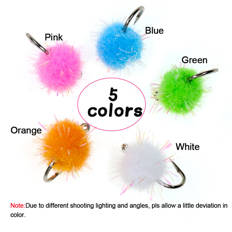 Vampfly 10 db/csomag 12# sárgaréz gyöngyfej Mirco Egg Fly Nymph Wet gyorsan süllyedő légypisztráng char Grayling légyhalász csali