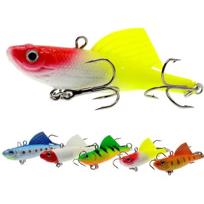 1gab./partijā Makšķerēšanas vilinājums 3D Eyes Peldošie Minnow mākslīgie lāzervobleri 6,5cm 16,5g Crankbait cietās plastmasas makšķerēšanas piederumi Pesca