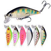 1 ΤΕΜ Minnow Fishing Lure Hard Artificial Bait Bionic 3D Eyes 50mm Artificial Bait Fishing Wobblers Crankbait Sinking Hard Bait