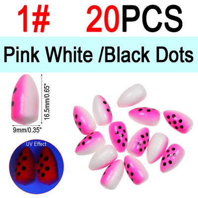 ICERIO 20 tk Ovaalsed kuulivahuga ujukpoid Merevesi lendkalapüügiks Löögiindikaator Pompano platvormid Forelli platvormid Walleye platvormid