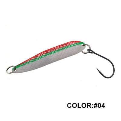 Φωτεινό μεταλλικό κουτάλι 13g Σκληρά δολώματα Spinner Bait Ψάρεμα Κουτάλια Lure With Single Hook Jigging Fishing Lures