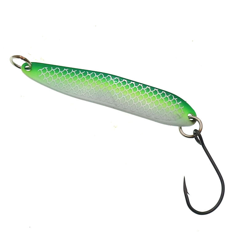 Φωτεινό μεταλλικό κουτάλι 13g Σκληρά δολώματα Spinner Bait Ψάρεμα Κουτάλια Lure With Single Hook Jigging Fishing Lures