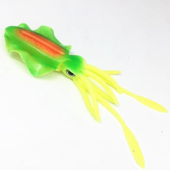 2τμχ*10/12/15cm Glow Fishing Φωτεινό Octopus UV Squid Soft Lure Pesca Sea Fishing wobbler Bait Squid Jigs Fishing Tuna Lure