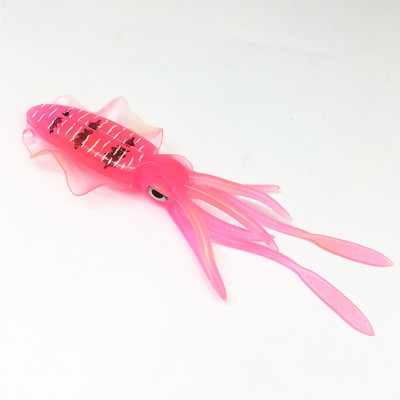 2τμχ*10/12/15cm Glow Fishing Φωτεινό Octopus UV Squid Soft Lure Pesca Sea Fishing wobbler Bait Squid Jigs Fishing Tuna Lure