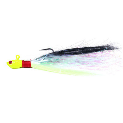 Inchiku Jig Head Sea Fishing Wobbler Csali Többszínű szarvas Hajszáraz Pisztráng Bass Jig Fishing Head Hook Horgászat Puha Csali Bucktail