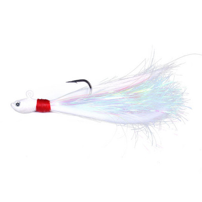 Inchiku Jig Head Sea Fishing Wobbler Csali Többszínű szarvas Hajszáraz Pisztráng Bass Jig Fishing Head Hook Horgászat Puha Csali Bucktail