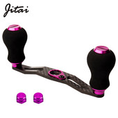 JITAI 7*4/8*5MM Дръжка с дупки Черни EVA копчета за макари за замятане на стръв Карбонови макари за риболов Рокерни винтове DTY Аксесоари Инструменти