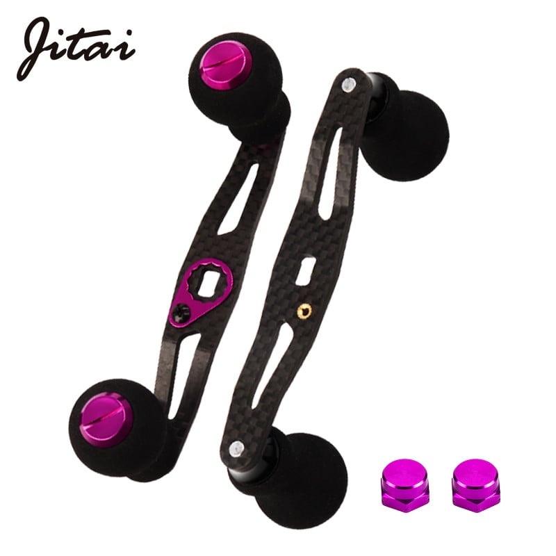 JITAI 7*4/8*5MM Дръжка с дупки Черни EVA копчета за макари за замятане на стръв Карбонови макари за риболов Рокерни винтове DTY Аксесоари Инструменти