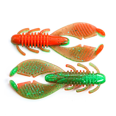 B&U Worm Craws krevettide pehme sööt 90 mm lõhnaga soolaga silikoon kunstlikud landid Jig voblerid Bass Carp Pesca kalastustarbed