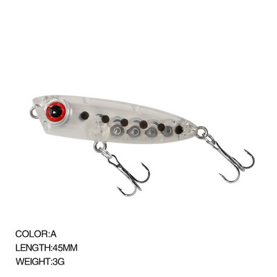 2022 New Popper Pencil Lure 45mm 3g Topwater Floating Lure για Pescar Jureles Bait Hard Bait Wobbler Bait Ima Qoop 45