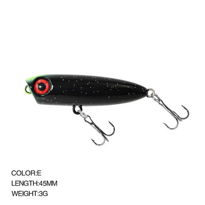 2022 New Popper Pencil Lure 45mm 3g Topwater Floating Lure για Pescar Jureles Bait Hard Bait Wobbler Bait Ima Qoop 45