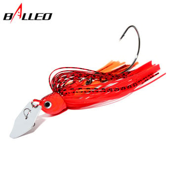 13g/16g/19g Fishing Lure Spinner Bait Wobbler Buzzbait Chatte Bait Τεχνητό καουτσούκ Φούστα Chatter δόλωμα για μπάσο