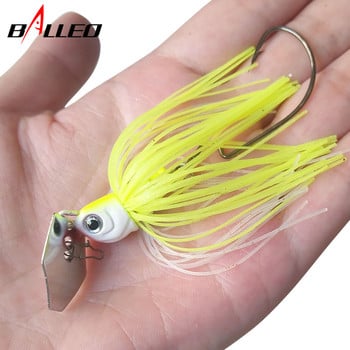 13g/16g/19g Fishing Lure Spinner Bait Wobbler Buzzbait Chatte Bait Τεχνητό καουτσούκ Φούστα Chatter δόλωμα για μπάσο