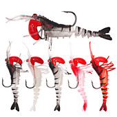 1db Garnéla lágy szilikon mesterséges csalik horgászcsalikhoz Kiegészítők Jig Lead Garnélarák Garnéla ponty Pesca Craws Sósvízi keszeg