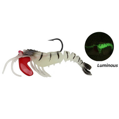 1db Garnéla lágy szilikon mesterséges csalik horgászcsalikhoz Kiegészítők Jig Lead Garnélarák Garnéla ponty Pesca Craws Sósvízi keszeg