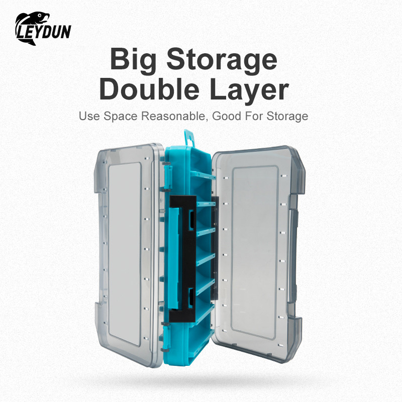 LEYDUN Hot 12 14 lahtriga kalastustarvete kastid peibutuskonksu tarvikute kast Hoiukarp Kahepoolne ülitugev püügikast