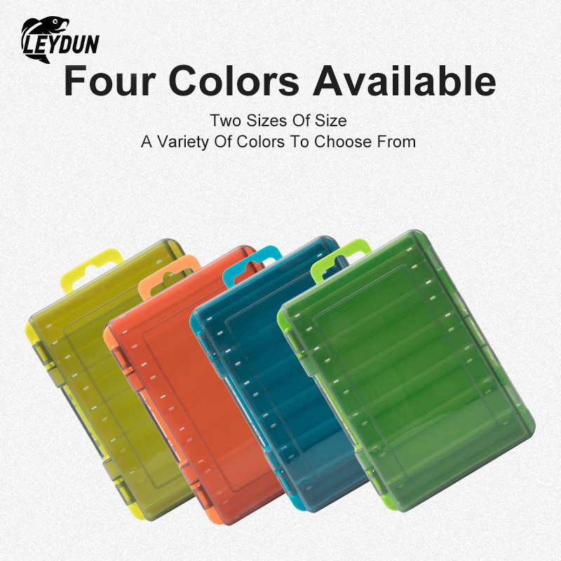 LEYDUN Hot 12 14 lahtriga kalastustarvete kastid peibutuskonksu tarvikute kast Hoiukarp Kahepoolne ülitugev püügikast