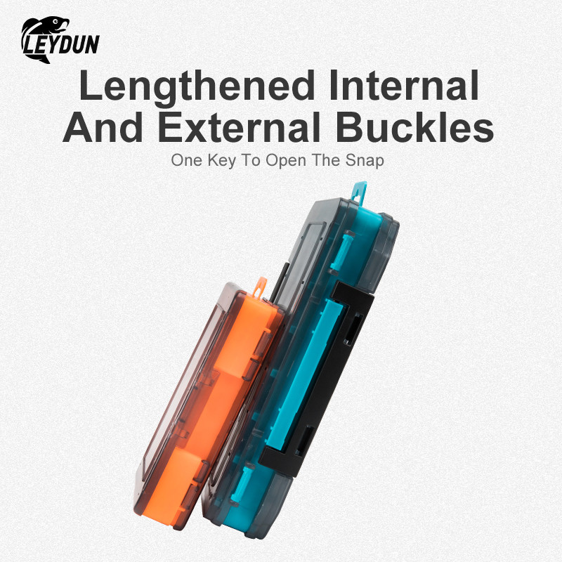 LEYDUN Hot 12 14 lahtriga kalastustarvete kastid peibutuskonksu tarvikute kast Hoiukarp Kahepoolne ülitugev püügikast