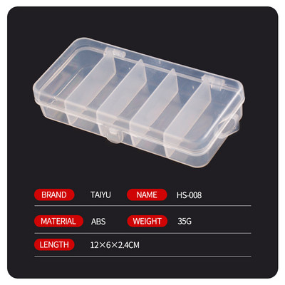 TAIYU pārnēsājamo makšķerēšanas piederumu kaste Mini glabāšanas futrālis Jig Lure karotei Bait Hook Tool Aksesuāri karpu Mušu makšķerēšanas organizatora kaste