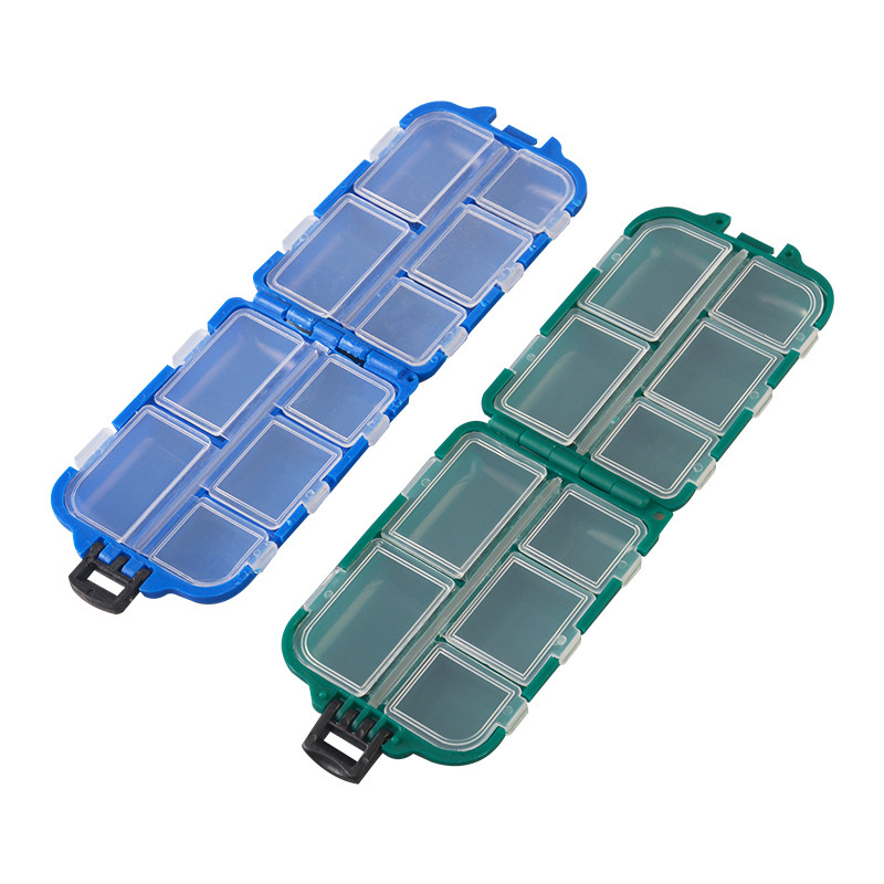 TAIYU kaasaskantav kalastustarvete kast 10 lahtriga mini hoiukohver karpkala õngekonksu tarvikud peibutis lusikassööda tööriista kaitsekarp