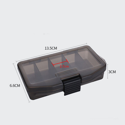 Kalastuskast Kerge tasku suurusega praktiline kahepoolne varustuskarp soolase vee kärbeste jaoks vidinakarbi kalastustarvikud