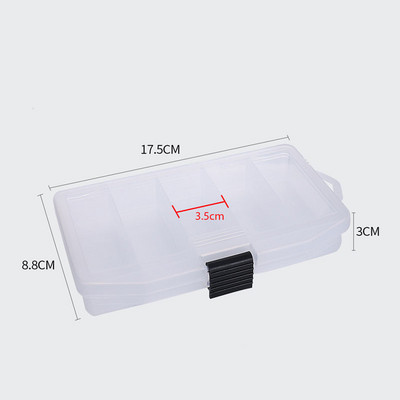 Kalastuskast Kerge tasku suurusega praktiline kahepoolne varustuskarp soolase vee kärbeste jaoks vidinakarbi kalastustarvikud