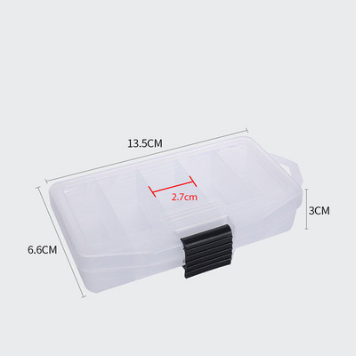 Kalastuskast Kerge tasku suurusega praktiline kahepoolne varustuskarp soolase vee kärbeste jaoks vidinakarbi kalastustarvikud