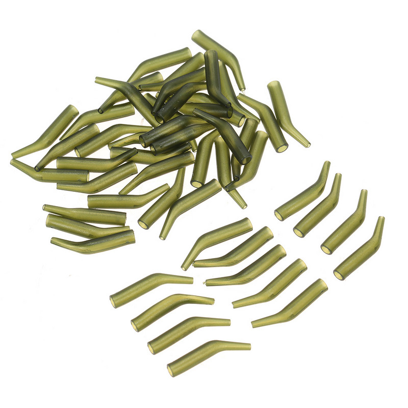 50 db Ponty horgászhüvely hajrögzítő zsinór ujjak puha gubancgátló horgászfelszerelés igazító ponty horgász kiegészítők