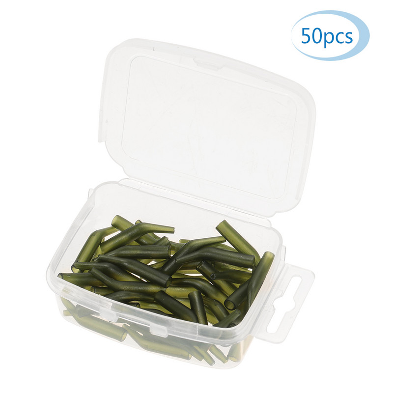 50 db Ponty horgászhüvely hajrögzítő zsinór ujjak puha gubancgátló horgászfelszerelés igazító ponty horgász kiegészítők