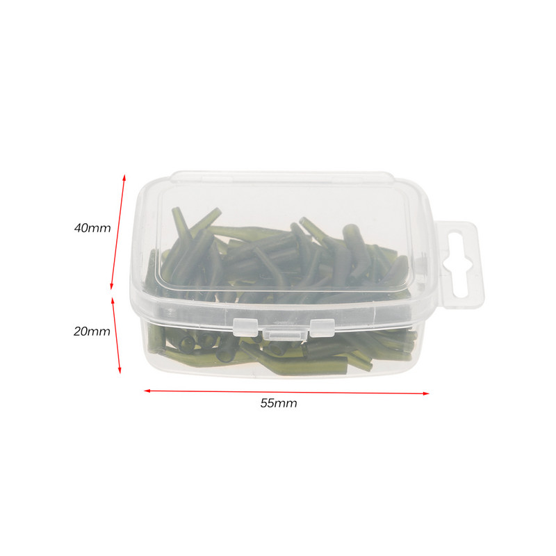 50 db Ponty horgászhüvely hajrögzítő zsinór ujjak puha gubancgátló horgászfelszerelés igazító ponty horgász kiegészítők