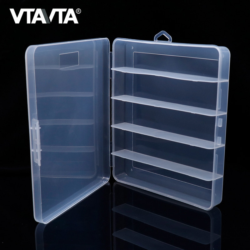 VTAVTA 5 rekeszes horgászfelszerelés dobozok csalik csalik horgok tárolótok Nagy keménységű horgászszerszámok pontyhorgász tartozékok