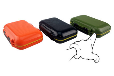 Hordozható horgászfelszerelés doboz 12 rekeszes mini tároló tok horgászcsali horog csali szerszám tároló doboz horgászfelszerelés tartozékok