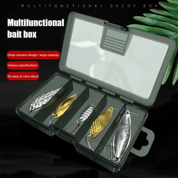 Fishing Box 5 διαμέρισμα Flying Fishing Tackle Box Γάντζοι Lures Θήκη αποθήκευσης δολωμάτων Organizer Αξεσουάρ ψαρέματος Θήκη δοχείου