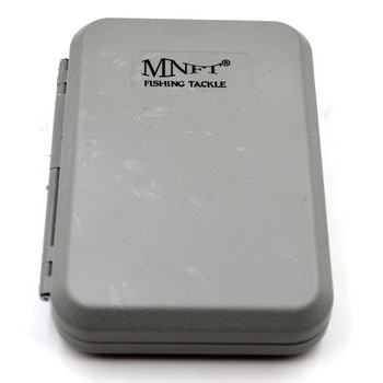 MNFT 1 бр. 2 размера джоб с прорез от пяна, преносима кутия за риболов на муха, пластмасова кутия за риболов на мухи, стример за пъстърва, мухи, мухи, калъф за примамка