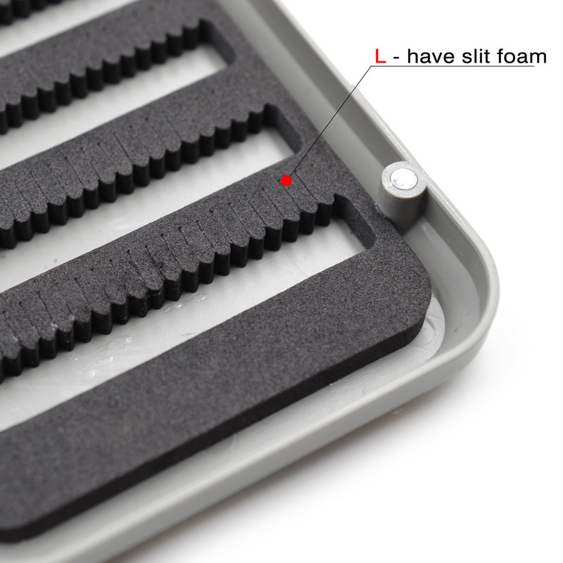 MNFT 1 tk 2 suurust piluga vahttaskuga kaasaskantav kärbsepüügi kast plastikust tarvikud vooder forelli kärbsepüügi kärbeste landi ümbris