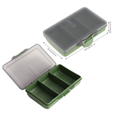 Carp Fishing Tools Box Κουτί αποθήκευσης Ξεχωριστό Fishing Line Box Hair Rig Board Fishline Hair Rig Κουτί δοχείου με 20 καρφίτσες